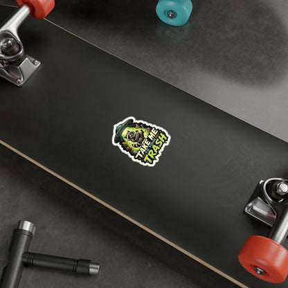 Take Me to Your Trash Raccoon UFO Kiss-Cut Vinyl Sticker