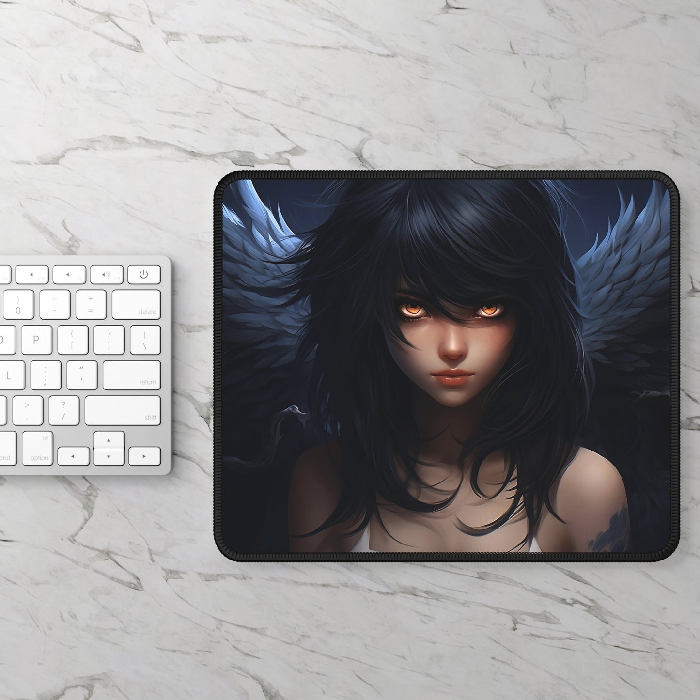 Dark Winged Guardian Mouse Pad