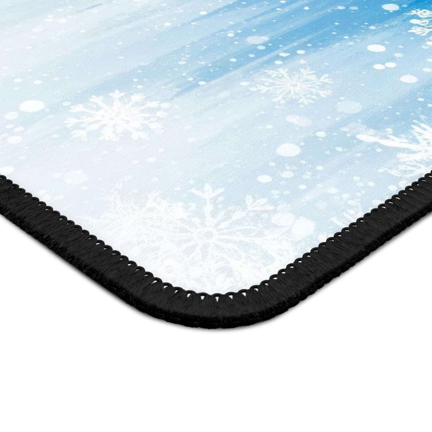 Winter Snowfall Watercolor Mouse Pad