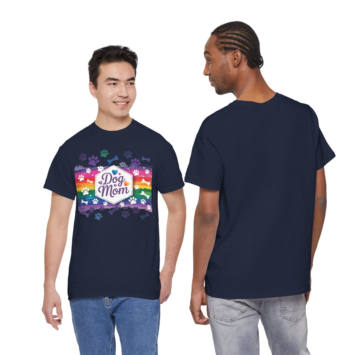 Rainbow Dog Mom T-Shirt