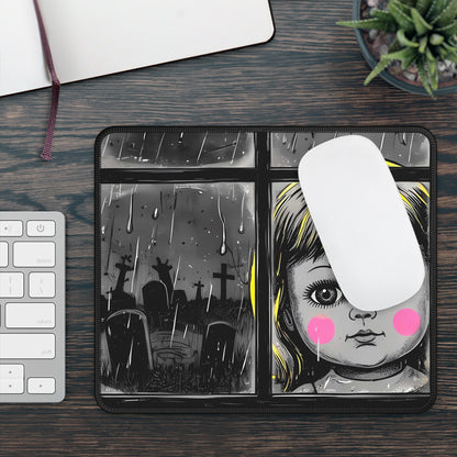 Creepy Doll Graveyard Mouse Pad