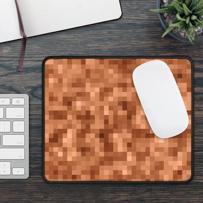 Brown Pixel Mouse Pad