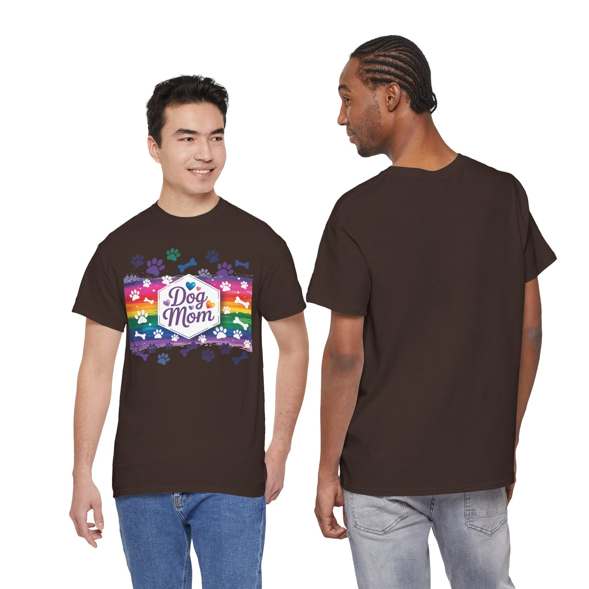 Rainbow Dog Mom T-Shirt