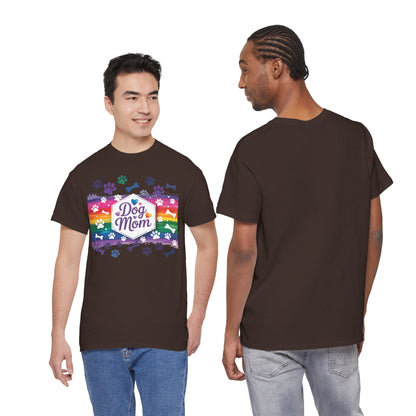 Rainbow Dog Mom T-Shirt