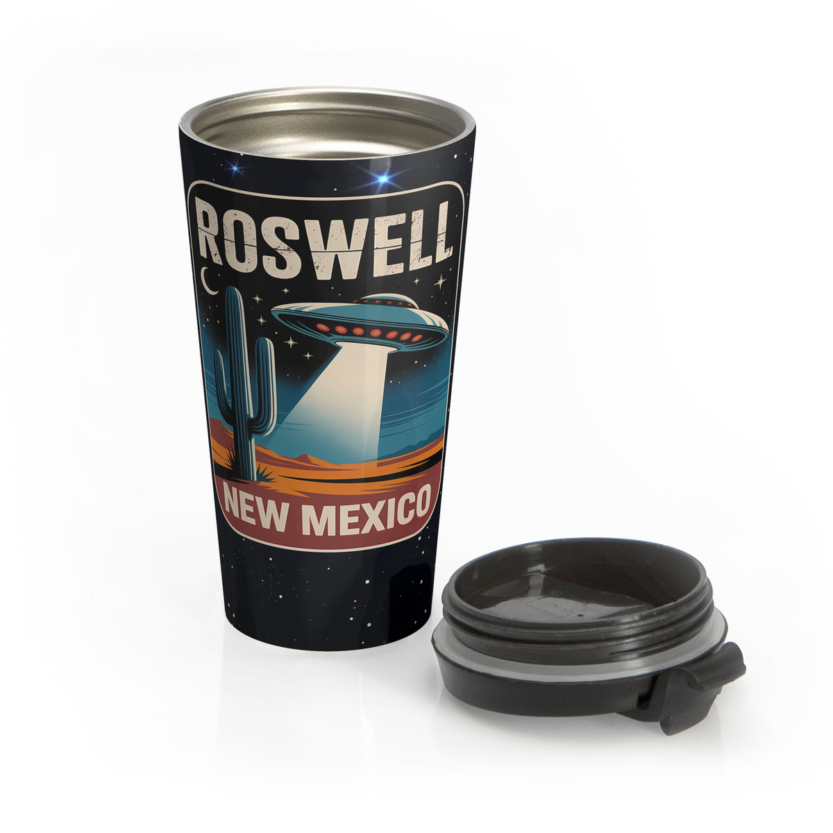 Roswell UFO Stainless Steel Travel Mug