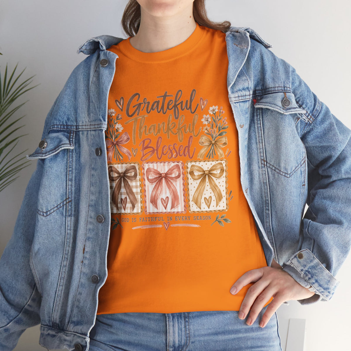 Grateful Thankful Blessed Christian T-Shirt