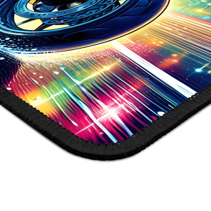 Neon Night Rider Mouse Pad