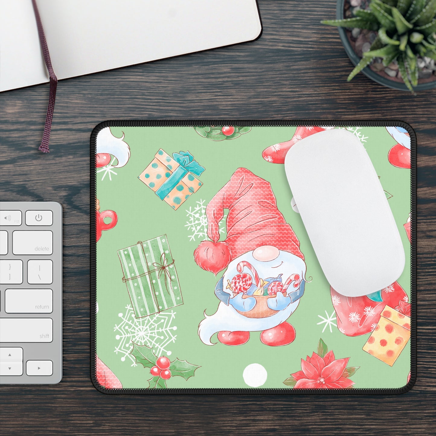 Christmas Gnome Mouse Pad
