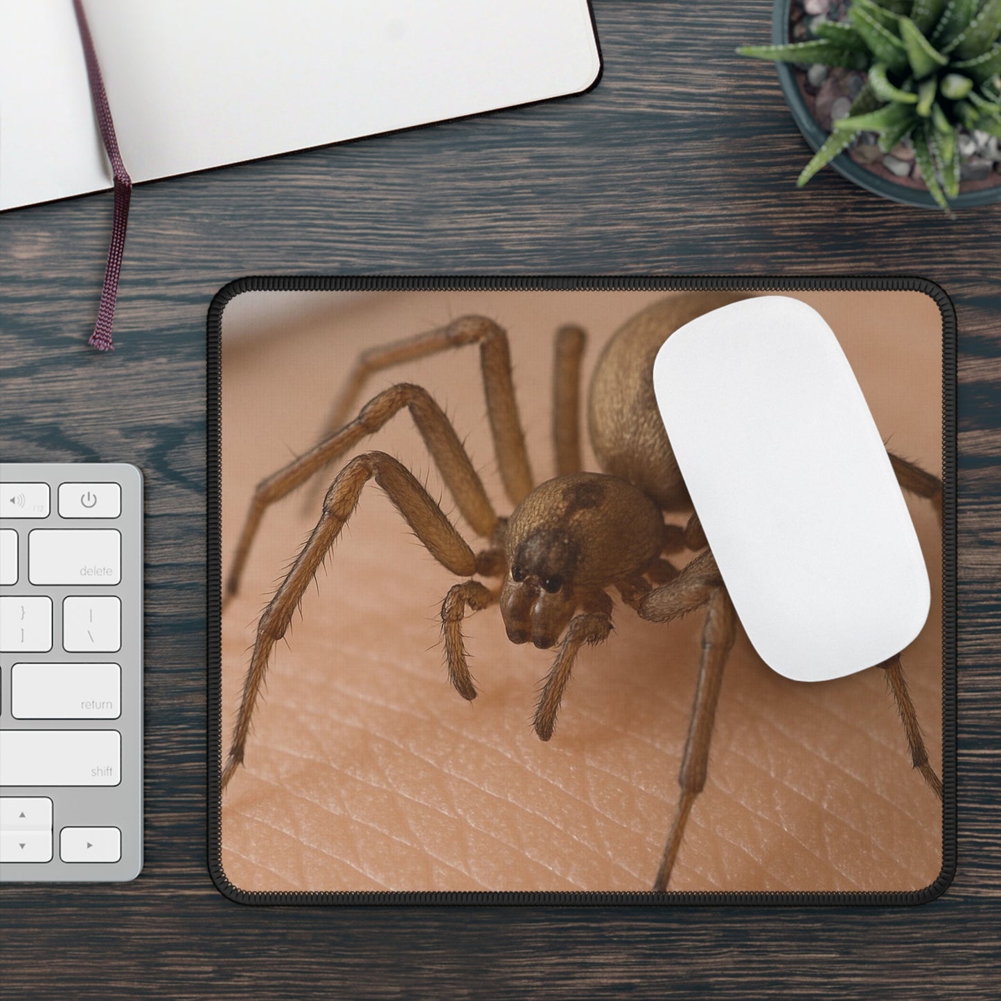 Brown Recluse Style Spider Mouse Pad