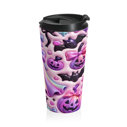 Pastel Pumpkin Party Halloween Stainless Steel Travel Mug