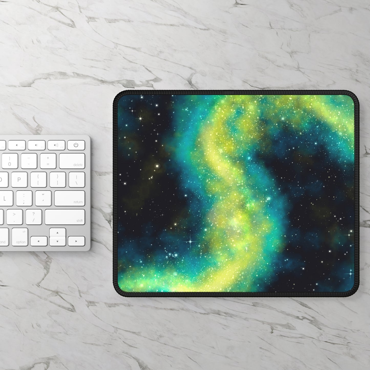 Cosmic Aurora Swirl Mouse Pad