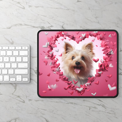 Heart Halo Pup Mouse Pad