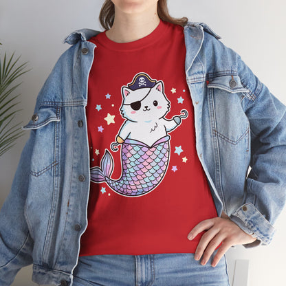 Pirate Mermaid Cat T-Shirt