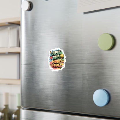 Just One More Level Gamer Kiss-Cut Vinyl Sticker