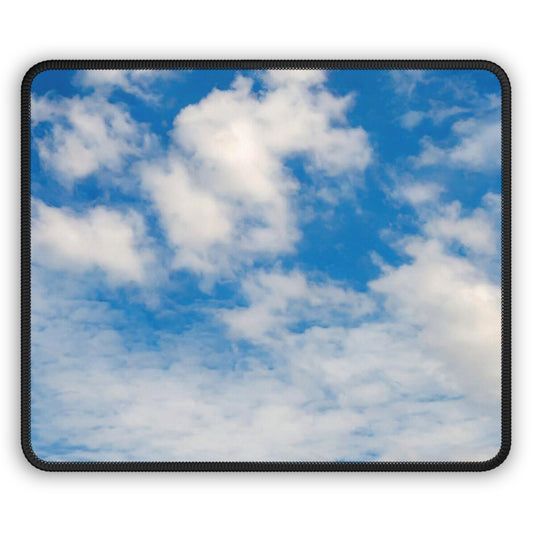 Blue Sky Clouds Mouse Pad