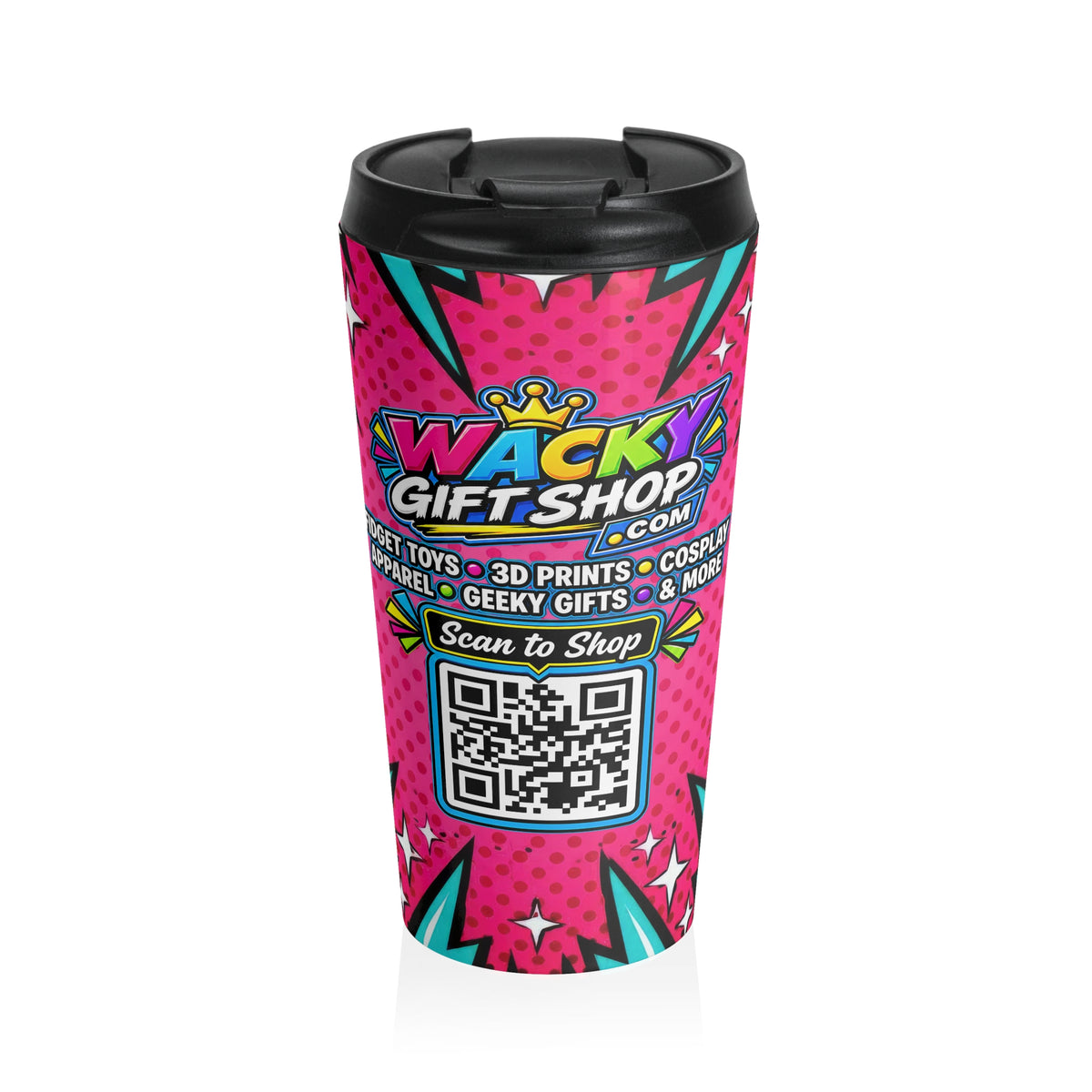 Official WackyGiftShop Pop Art Stainless Steel Travel Mug