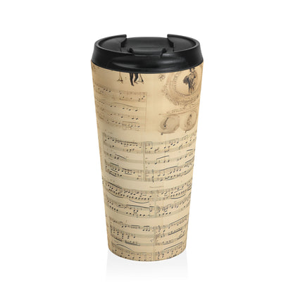 Antique Music Score Travel Mug