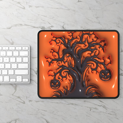 Halloween Pumpkin Tree Mouse Pad