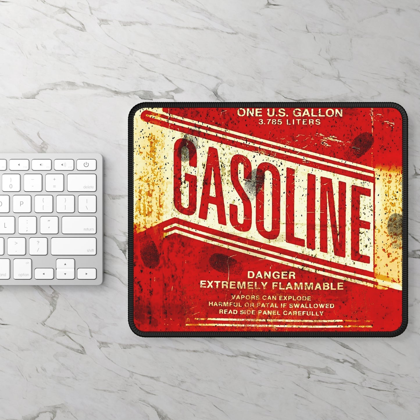 Vintage Gasoline Sign Mouse Pad