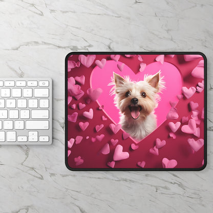Puppy Love Hearts 2 Mouse Pad