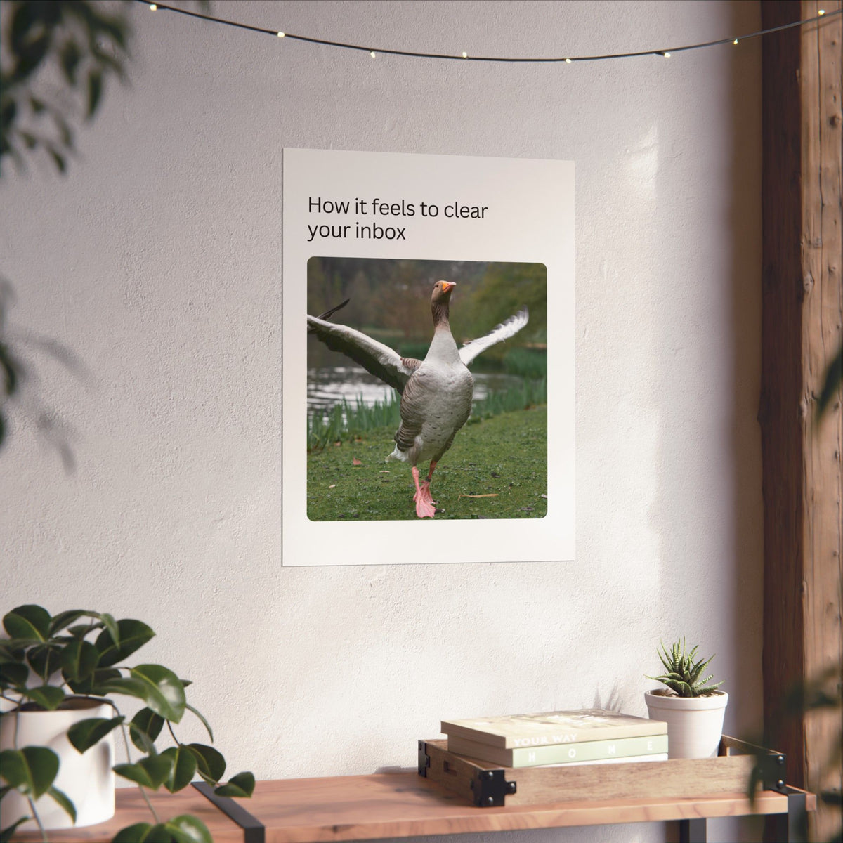 Clear Your Inbox Goose Matte Poster