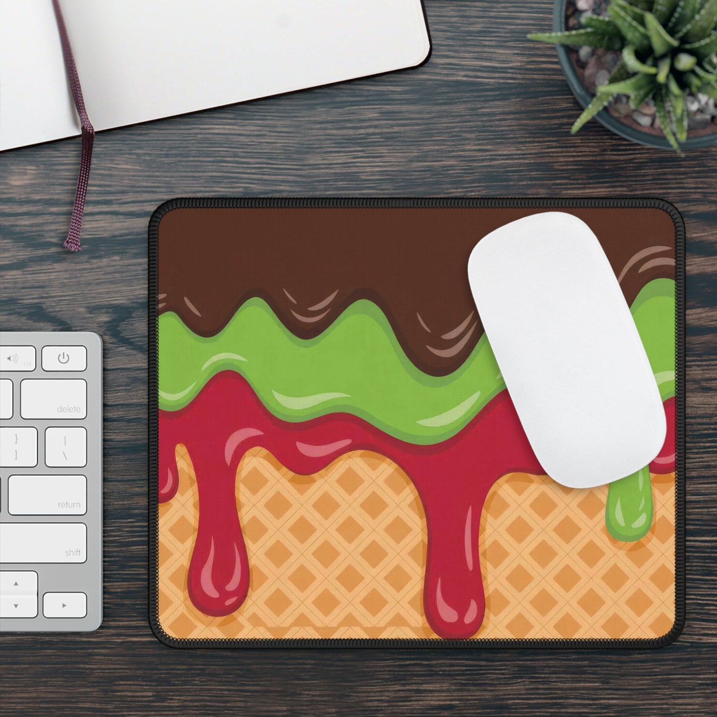 Triple Drip Ice Cream Mouse Pad