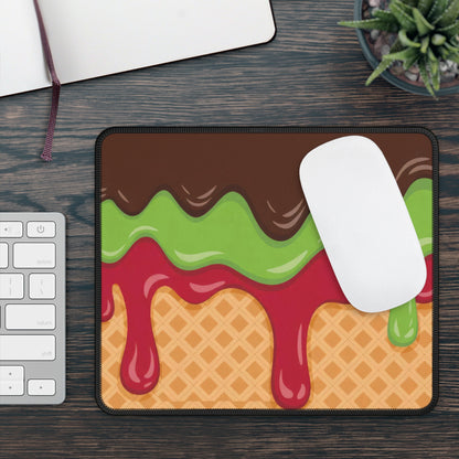 Triple Drip Ice Cream Mouse Pad