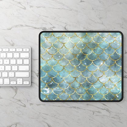Cosmic Mermaid Scales Mouse Pad