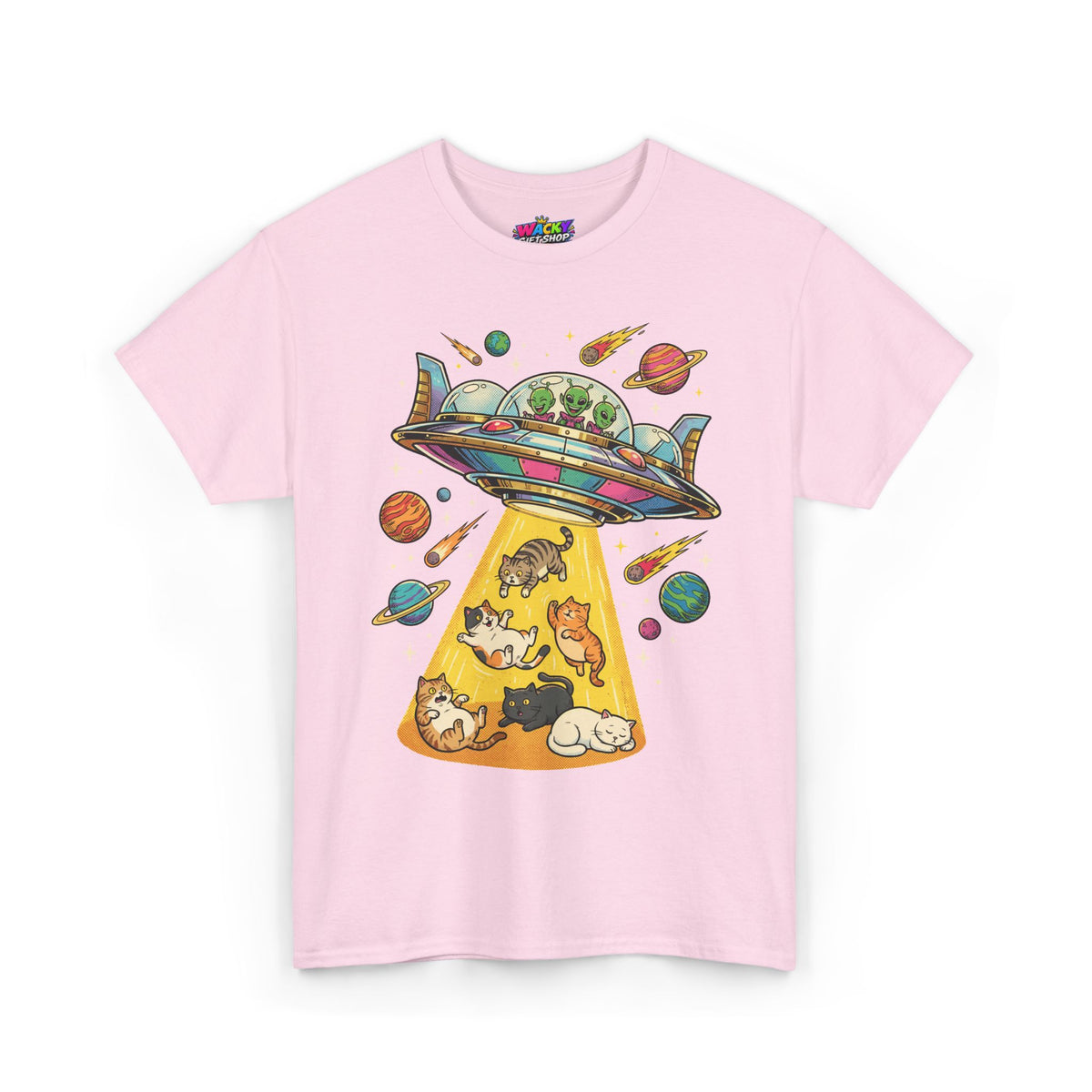 Alien Cat Abduction T-Shirt