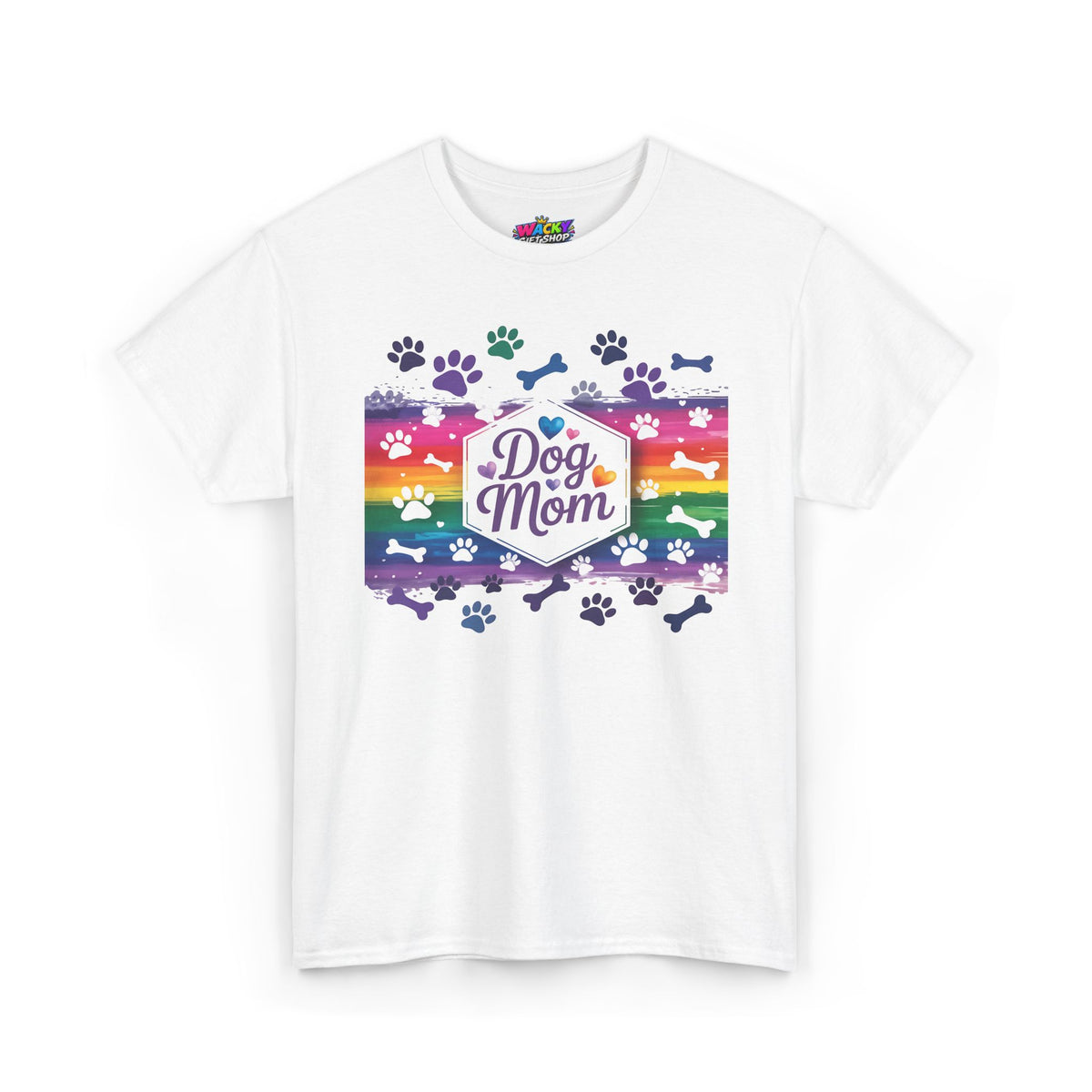 Rainbow Dog Mom T-Shirt