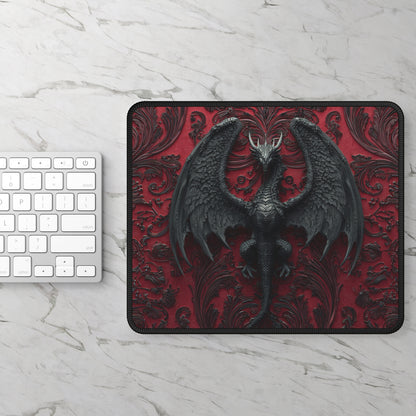 Black Dragon Gothic Mouse Pad