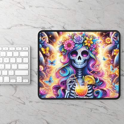 Tropical Sugar Skull Cocktail Mouse Pad