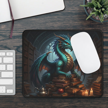 Bookwyrm Library Dragon Mouse Pad