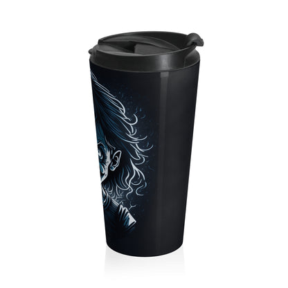 Demonic Grin Stainless Steel Travel Mug – 15oz