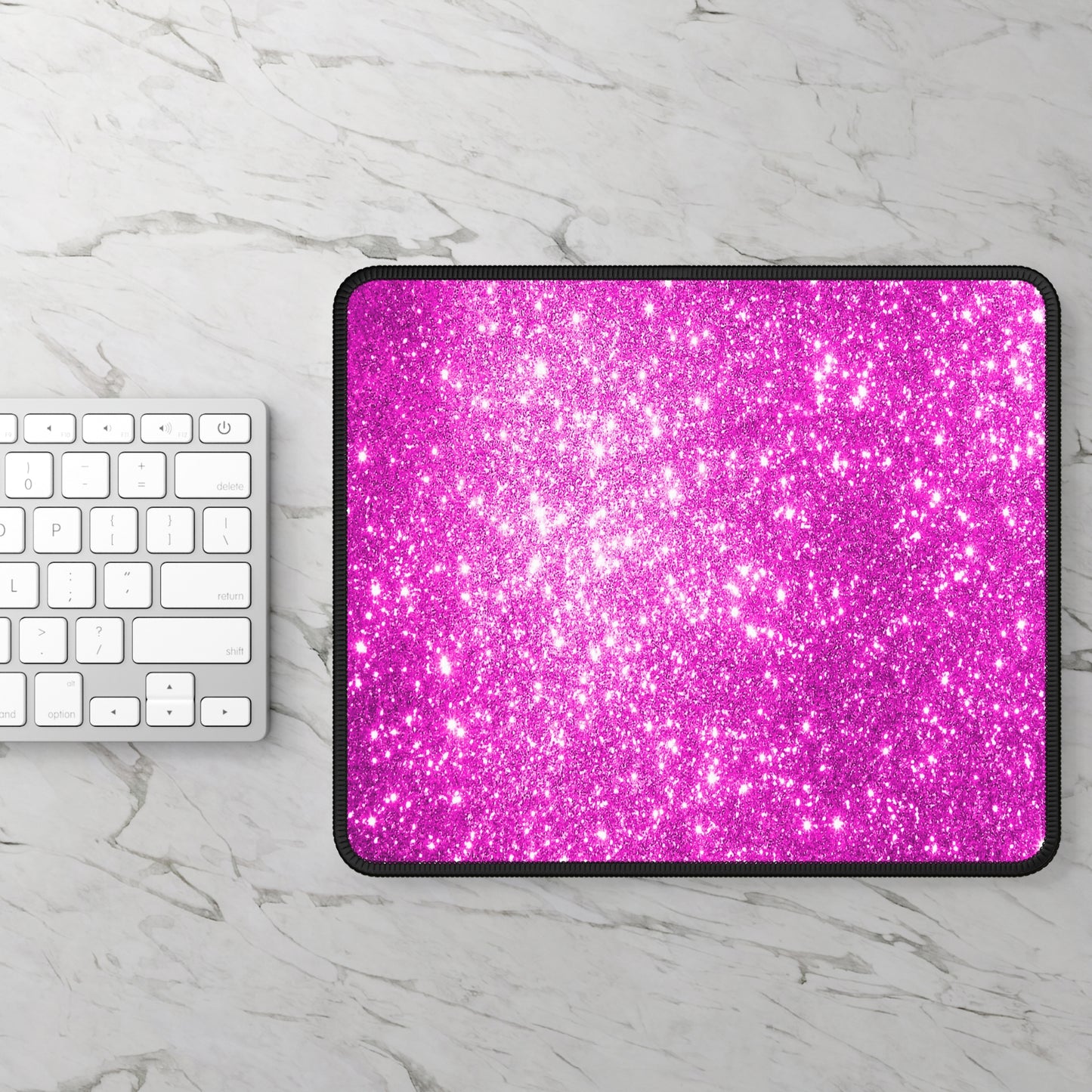 Pink Stardust Sparkle Mouse Pad