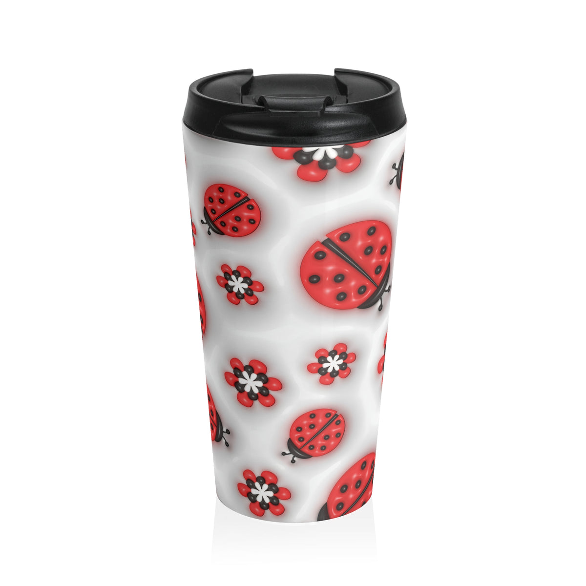 Lucky Little Ladybug Stainless Steel Travel Mug