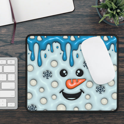 Melty Snowman Smile Mouse Pad