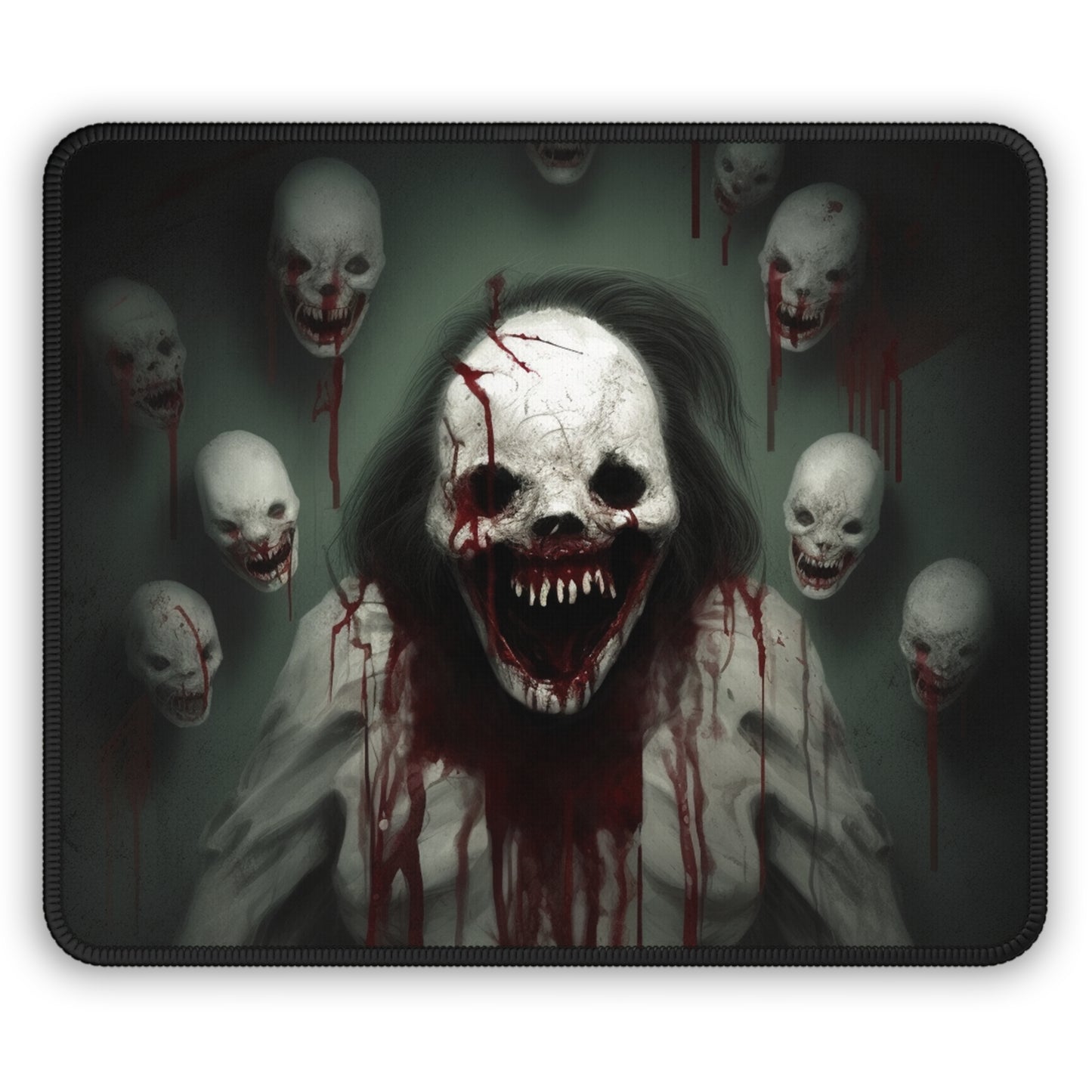 Bloodbound Skull Horror Mouse Pad