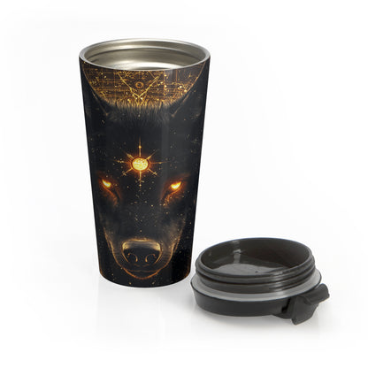 Celestial Wolf Travel Mug