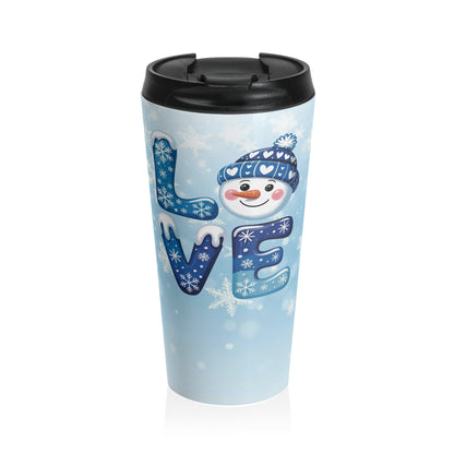 Snowman Love Travel Mug