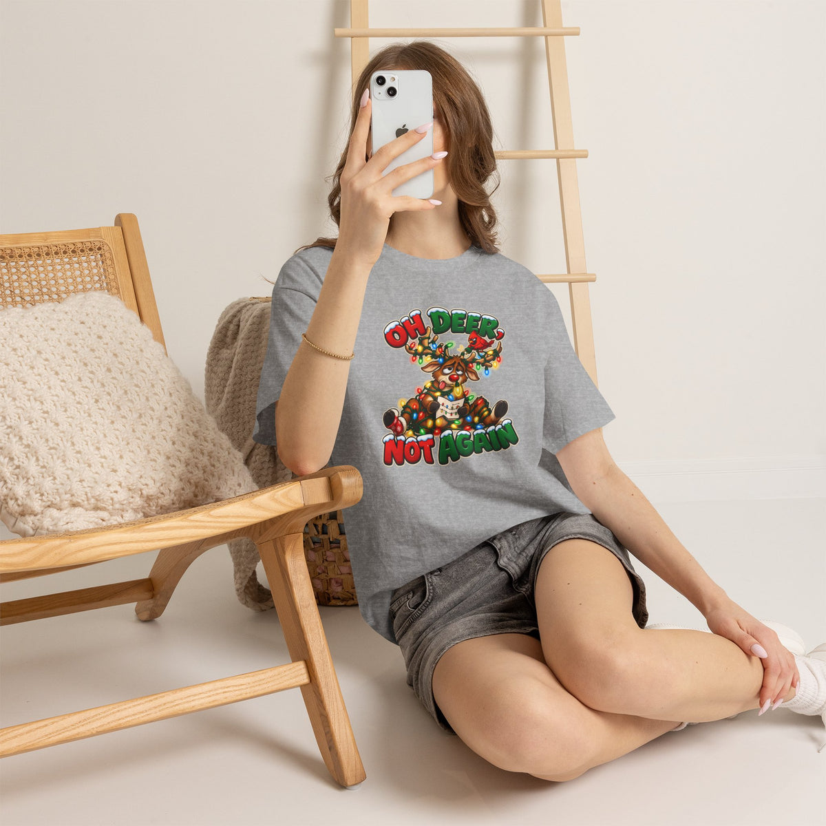 Oh Deer, Not Again Christmas T-Shirt