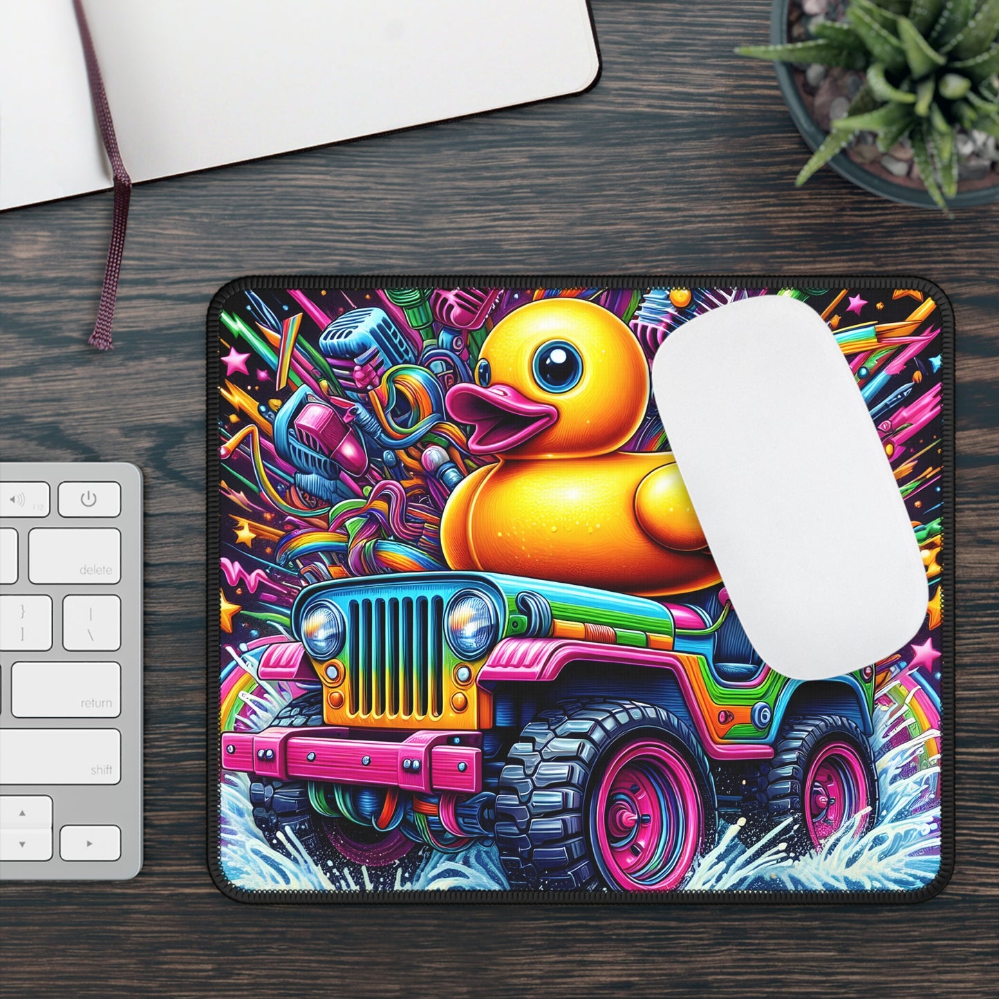 Colorful Rubber Duck Mouse Pad