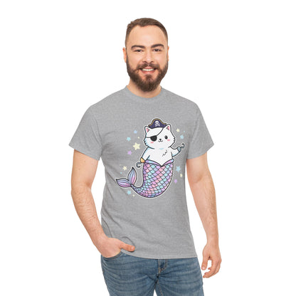 Pirate Mermaid Cat T-Shirt