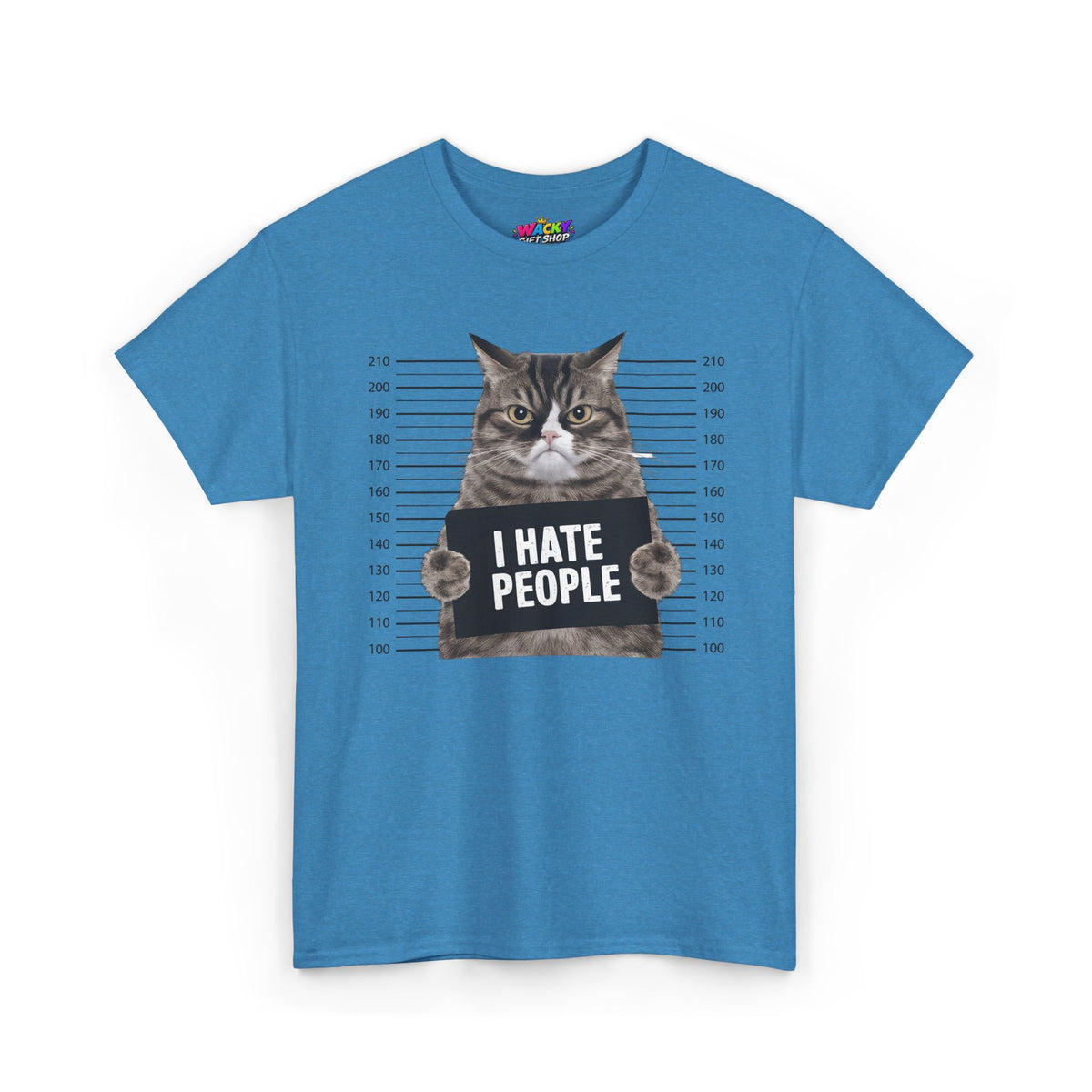 I Hate People Cat Mugshot T-Shirt