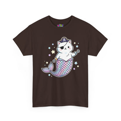 Pirate Mermaid Cat T-Shirt