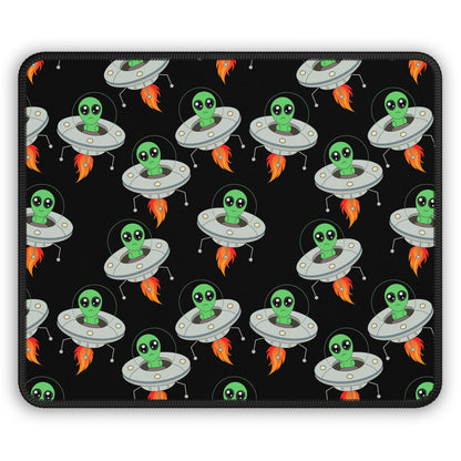 Cute Alien UFO Pattern Mouse Pad