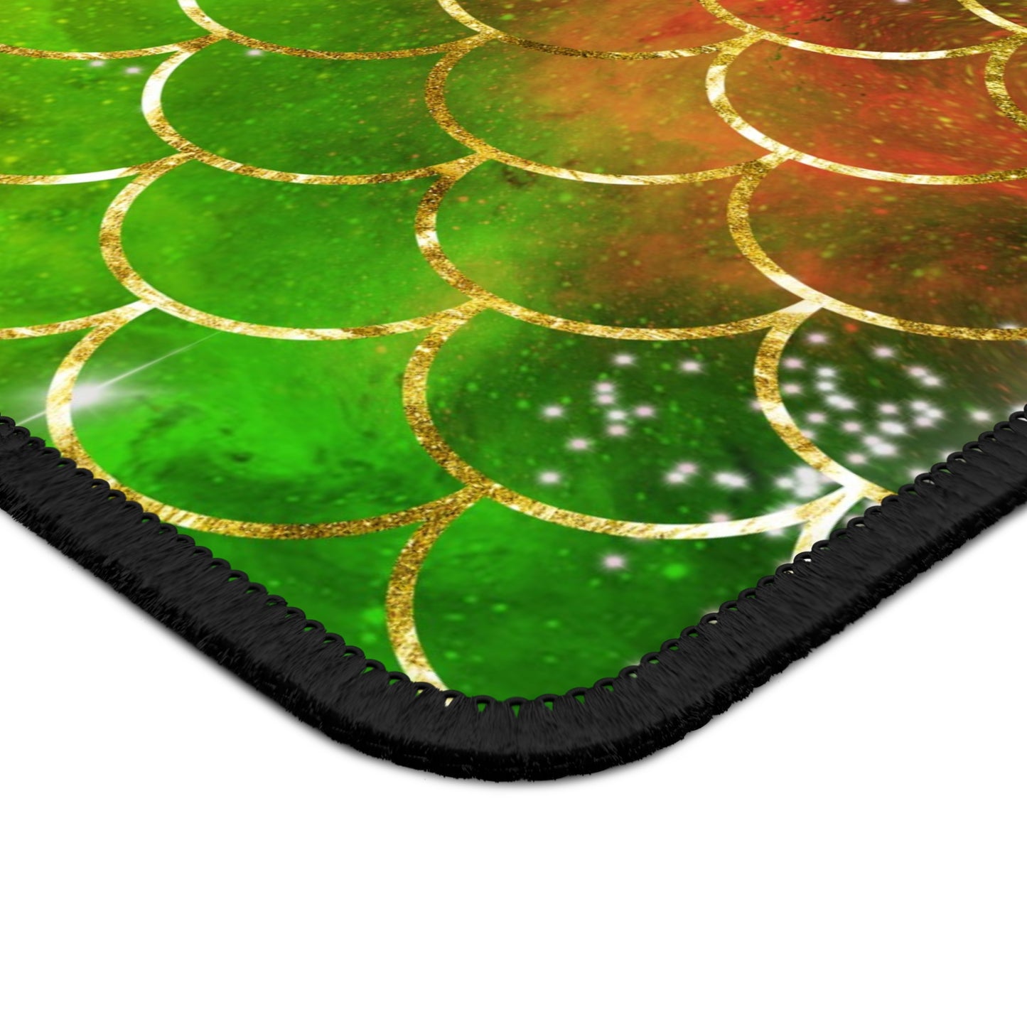Emerald Dragon Scale Mouse Pad