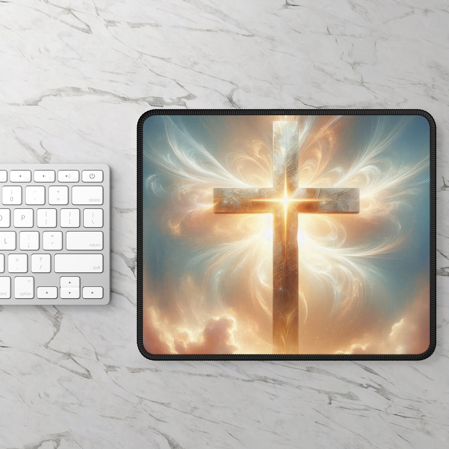 Radiant Cross Mouse Pad