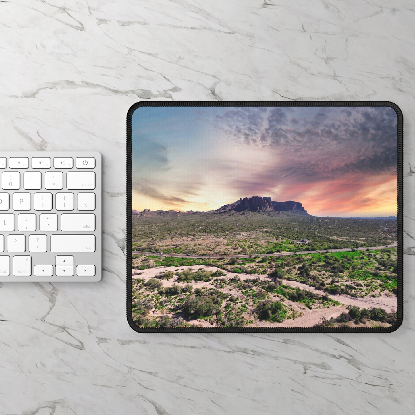 Arizona Desert Mountain Sunset Mouse Pad