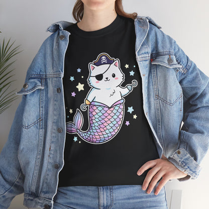 Pirate Mermaid Cat T-Shirt
